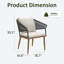 Patio Dining Armchair with Cushion-167272247