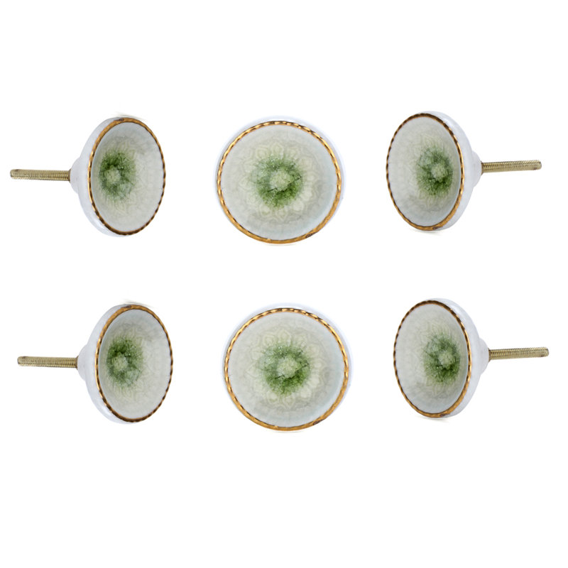 Paquet de boutons coniques surdimensionnés de 1,9 po de diamètre, Vert