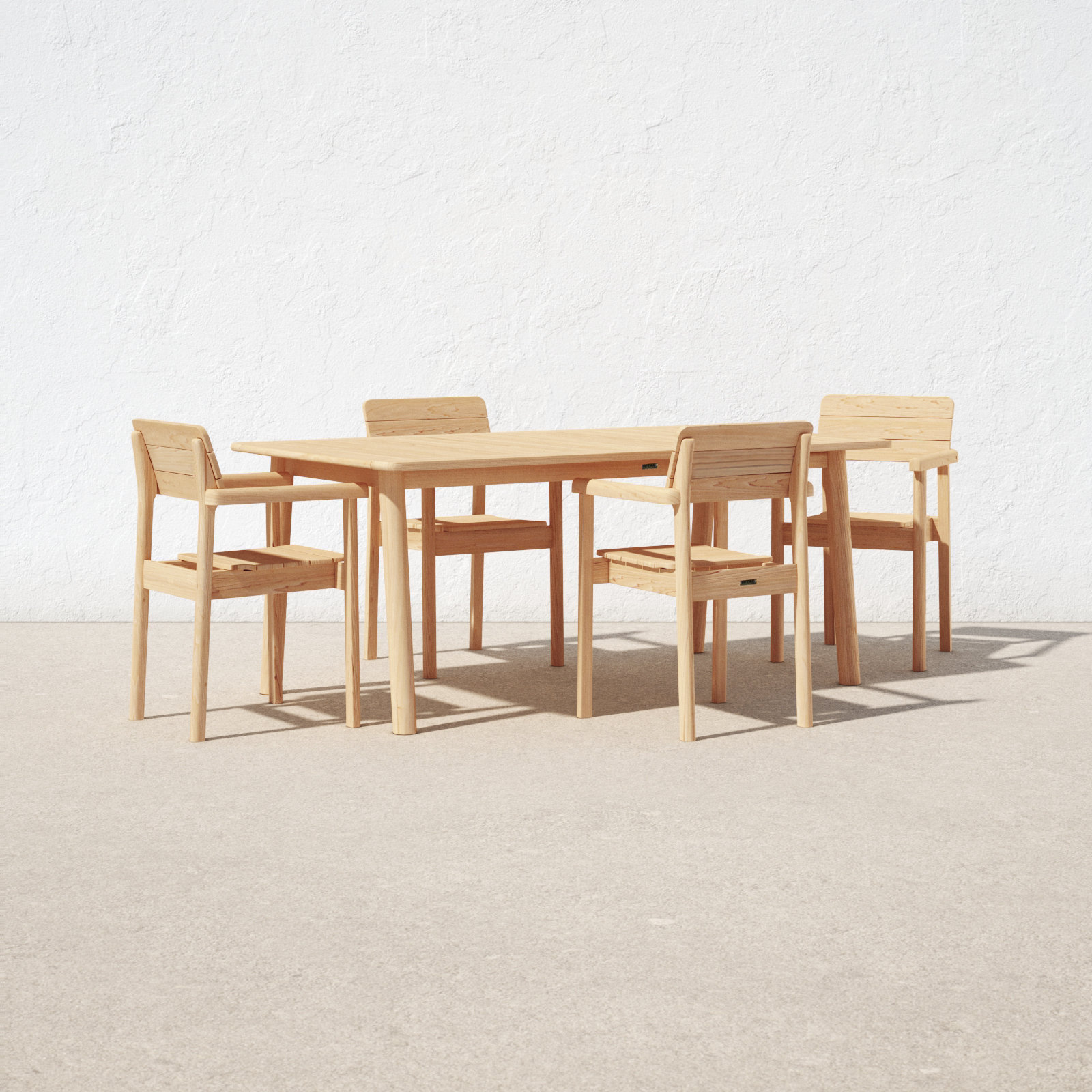 Sigrid 71" Patio Dining Set