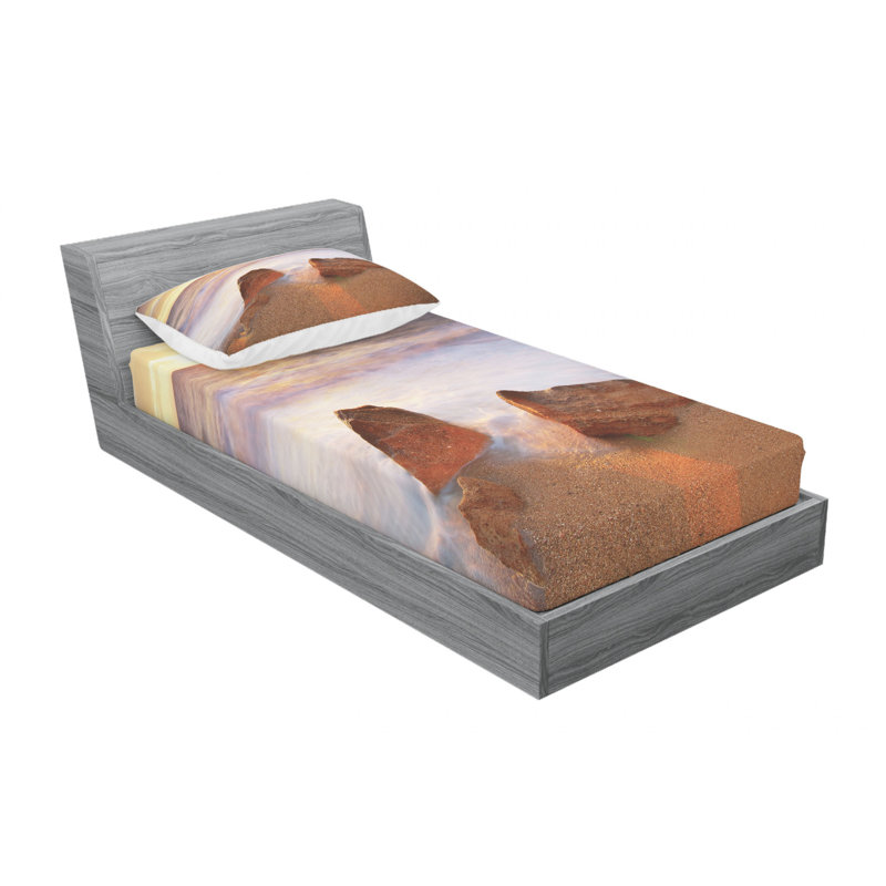 Microfiber Sheet Set, Twin Sheet Set with Fitted Sheet
