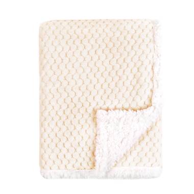 Hagen 100% Micro-denier Polyester Sherpa For A Super Soft Fluffy Feel Baby Blanket