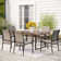 Sutiya 6 - Person Metal Patio Dining Set with Rectangular Table