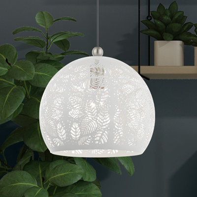 Luminaire suspendu en forme de dôme à 1 lumière Alira
