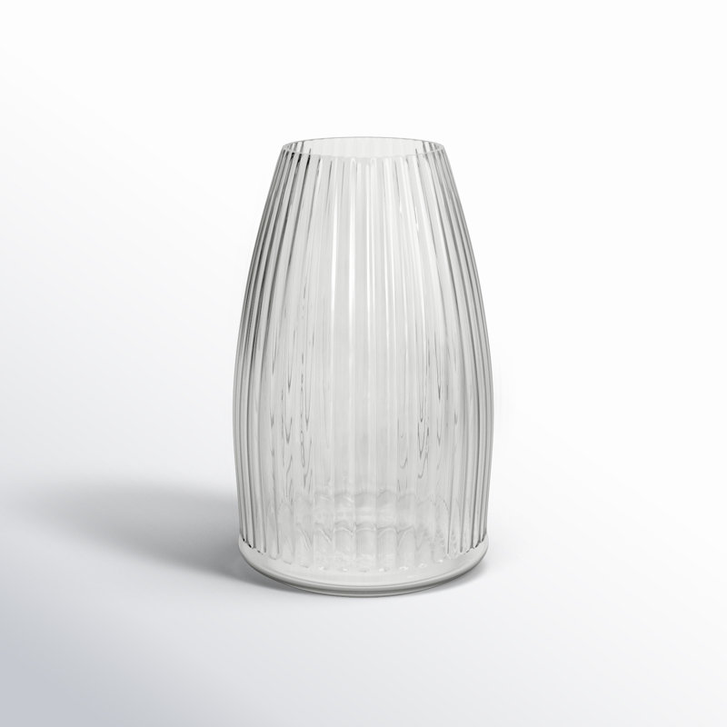 Ruebin 8'' Glass Table Vase, Clear