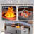 12.6’’ H X 48’’ W Metal Propane Outdoor Gas Fire Pit Table With Ice Bucket-925660311