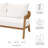 Modway Brisbane Teak Wood Outdoor Patio Loveseat-244990250