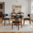 Upholstered Solid Wood Dining Side Chair-608495897