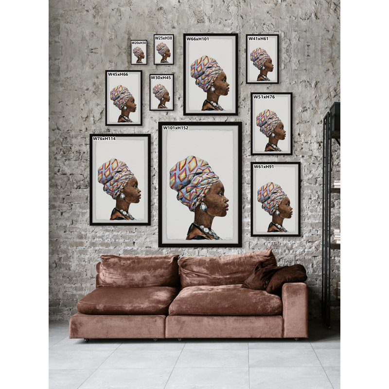 Aziza by Marmont Hill - Single Picture Frame Painting, 91cm H x 61cm W