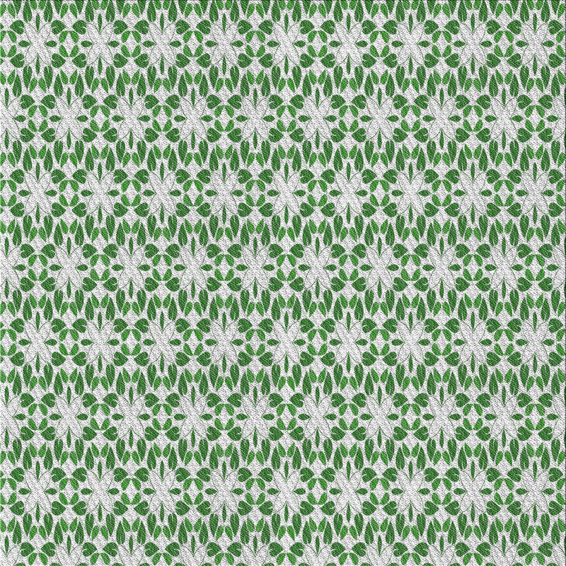 Tapis vert foncé à tisser électrique, Carré 7 pi