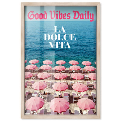 «Good Vibes Shadowbox Print Summer Art Prints» par Art Remedy