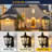 Solar Wall Light Outdoor Classic Black