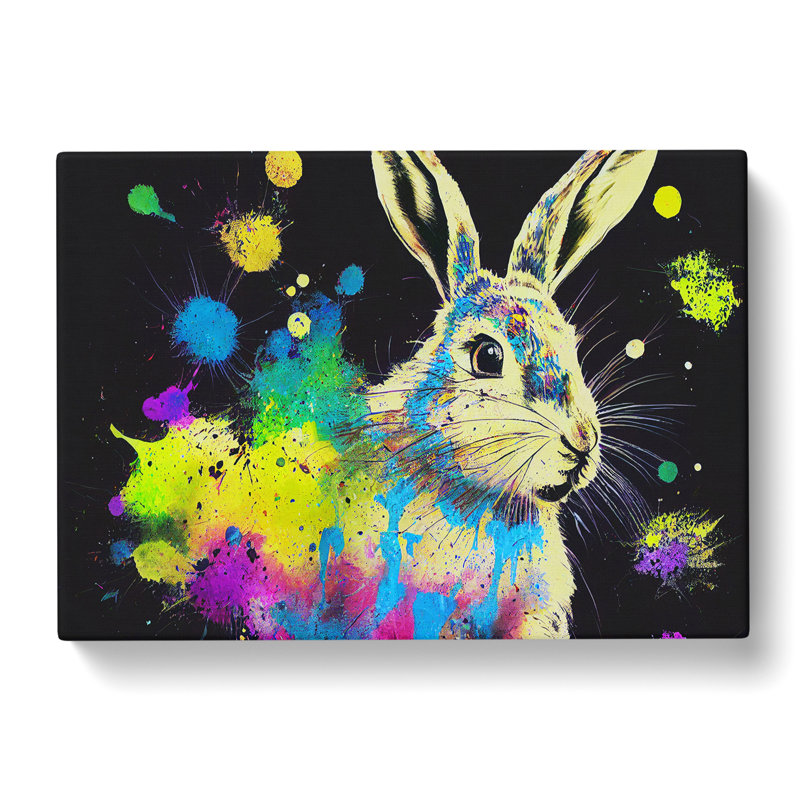 Hare Splash Vol.3 Abstract - Wrapped Canvas, 50cm H x 76cm W x 3cm D