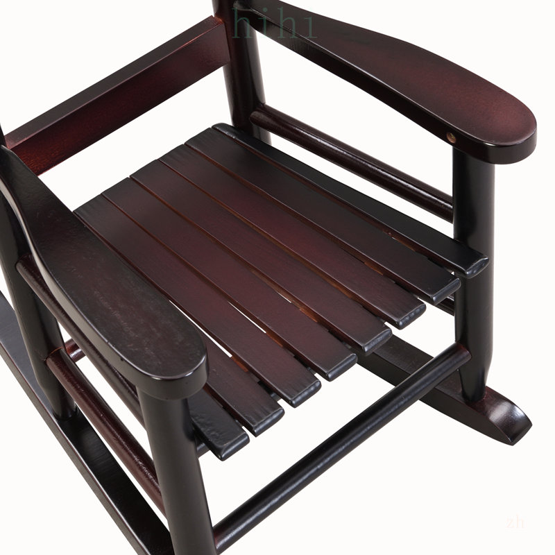 Chaise à bascule en chêne durable pour enfants pour une utilisation intérieure et extérieure, assurant confort et sécurité avec une conception robuste