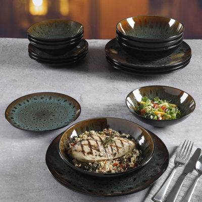 Service de table 16 pièces Gibson Elite Kyoto, service pour 4