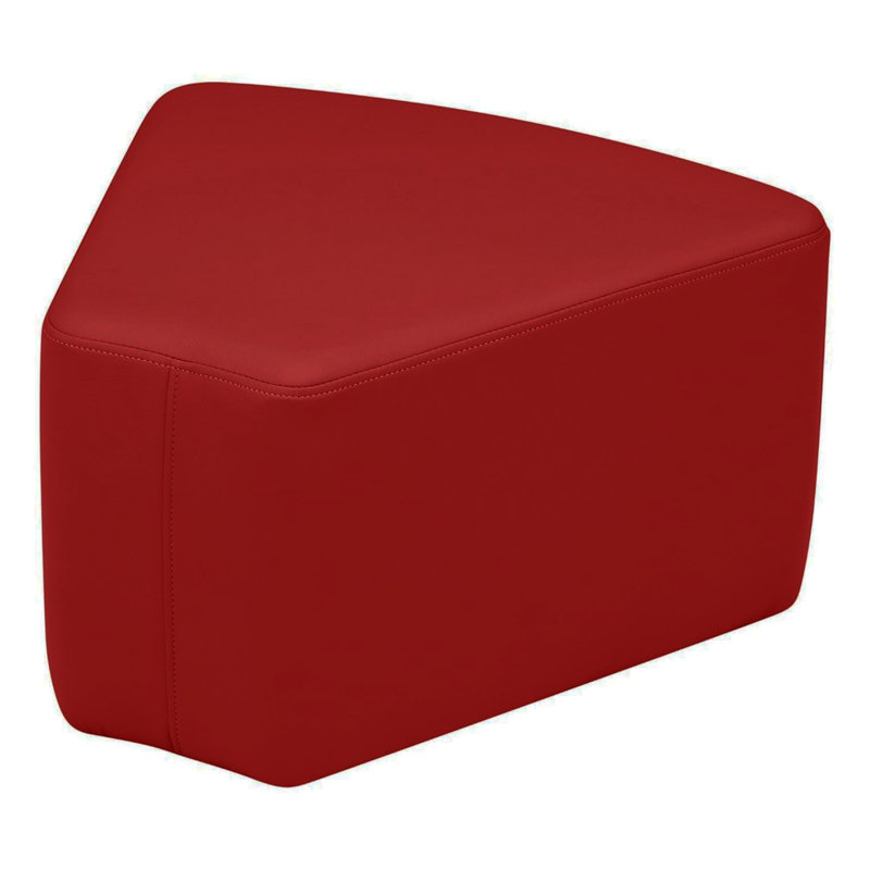 Pro Series Upholstered Wedge Ottoman 12" Height, Crimson