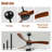 Wood Ceiling Fan No Light With Remote Control, Low Profile Ceiling Fan Without Light,Noiseless Reversible Dc Motor With Timer