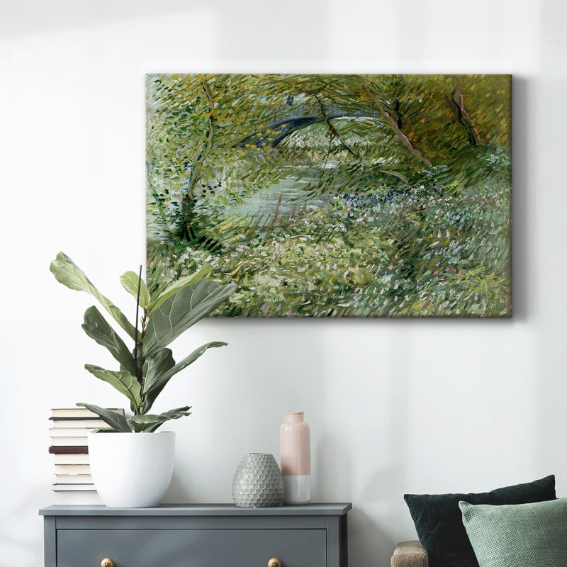 Paysage rétro-Lxxvi, H 41 po x l 61 po x P 1,5 po, Toile tendue