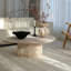 Table basse en pierre naturelle jaune crème