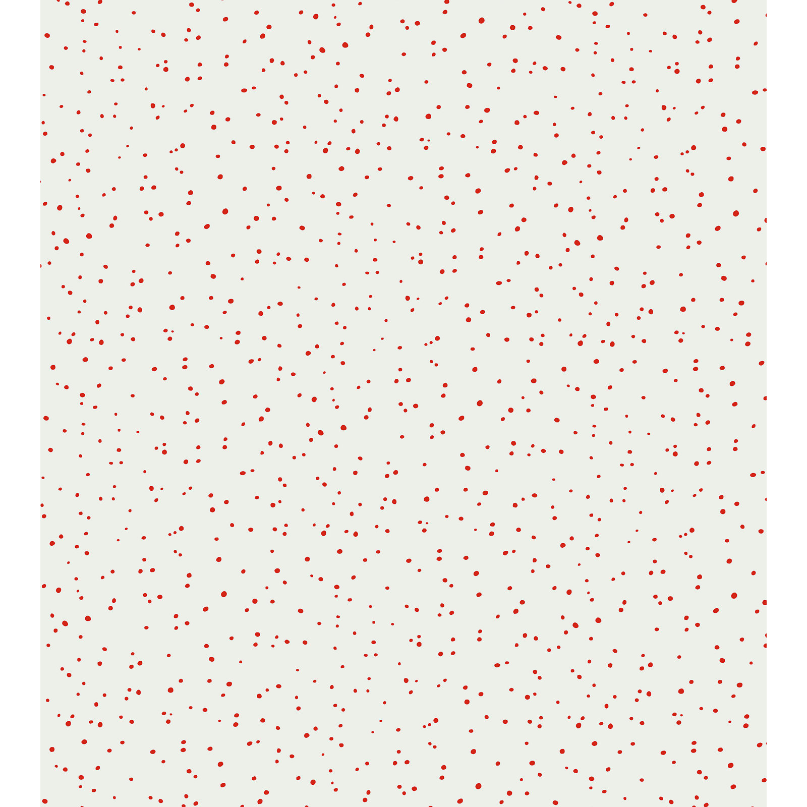 Albert Hadley Polka Dots Roll, Red on White