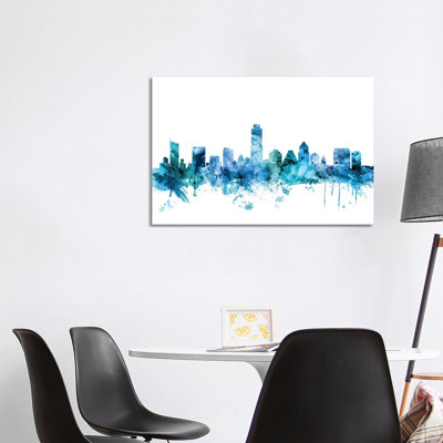 Austin, Texas Skyline by Michael Tompsett - Wrapped Canvas Gallery-Wrapped Canvas Giclée