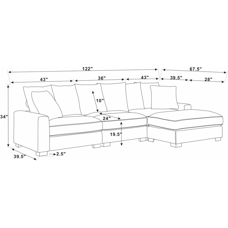 Xandar Corduroy Sofa
