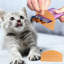 Distributeur de collations liquides pour chats et chiens, Traiter Squeezer, orange