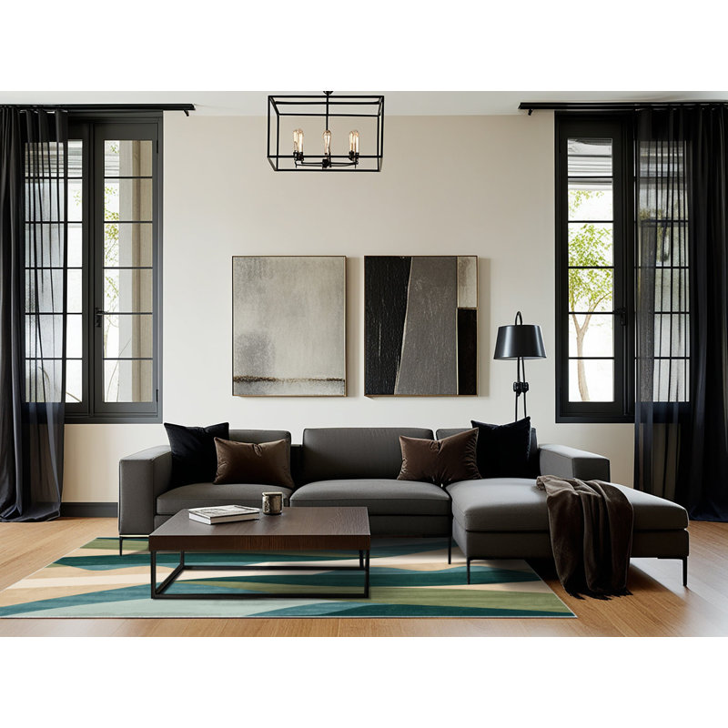 Stellar Reflections Rug, Square 8'