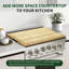 Planches à découper en bambou pour la cuisine, très grande planche à découper en bois de 24 po x 18 po avec rainures profondes et poignée, conception réversible, planche à découper robuste pour la cuisine et le service