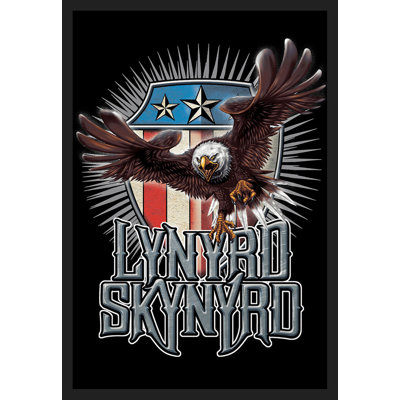 Lynyrd Skynyrd aigle et drapeau - impression d'un seul cadre photo