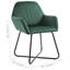 Chaise rembourrée avec pieds en métal pour le salon-1937039200