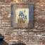 « blue iris scroll », peinture sur toile tendue-1645913258