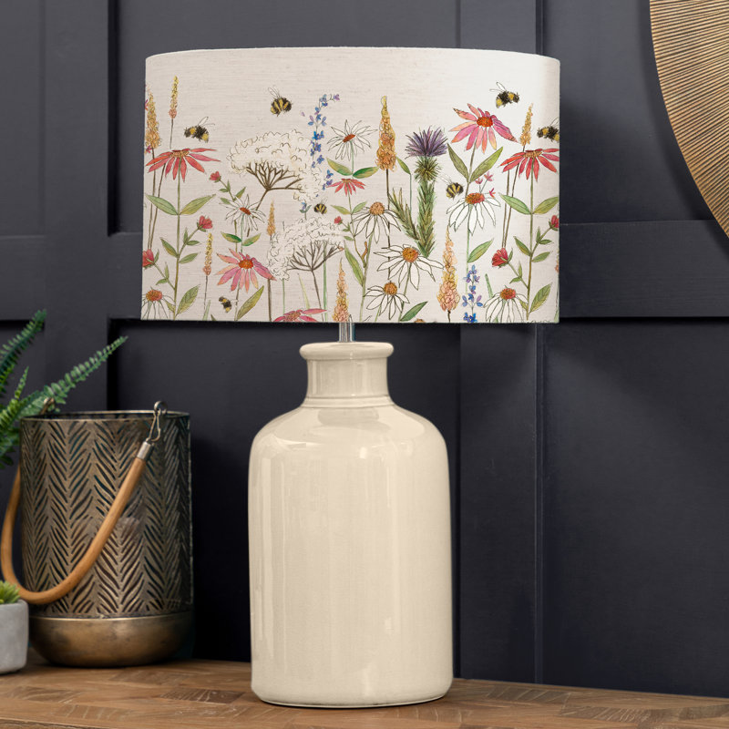 Elspeth Ceramic Table Lamp, White