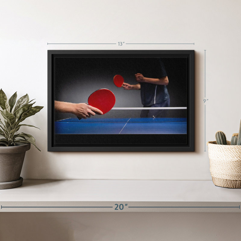 «Table Tennis Match Wall Art», H 9 po x l 13 po