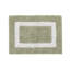 Ensemble de tapis pour salle de bain 2 pièces 100% coton 2370 g / m² Broshouse, tapis de salle de bain touffeté ultra moelleux, super absorbant certifié OEKO-TEX®, réversible, lavable à la machine, confort semblable au spa, sauge foncé / blanc-1897437777-1922298097