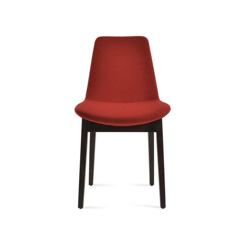 Eiffel Wood Dining Chair, Red W, Natural