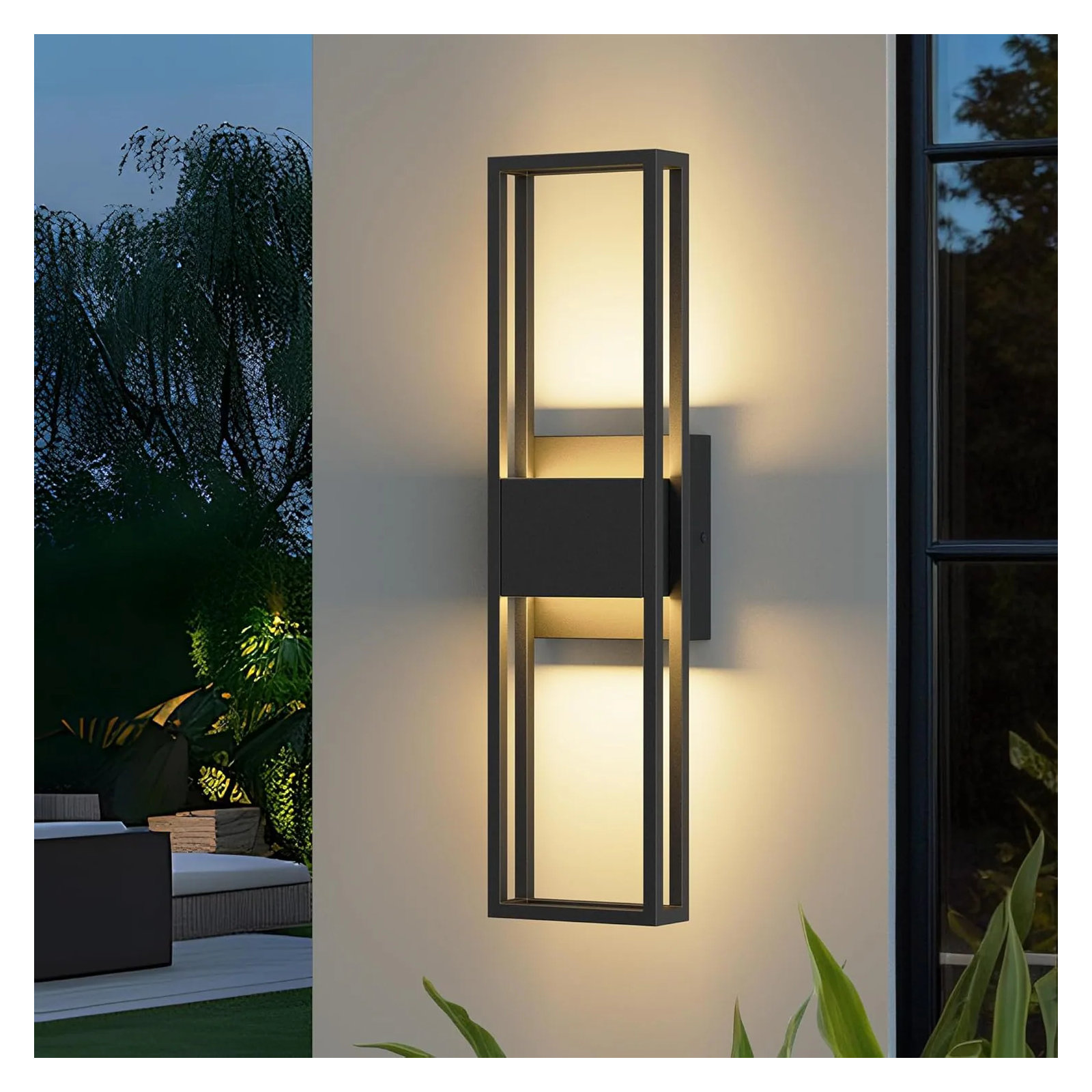 Wrought Iron LED Wall Light, 20.13" H x 5.13" W x 3" D