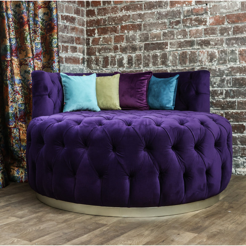 Dowdle Velvet Barrel Chair