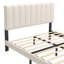 Base de lit tapissier moderne et simple, base de matelas avec lattes en bois, sans sommier requis pour un soutien solide-832182996-832182993