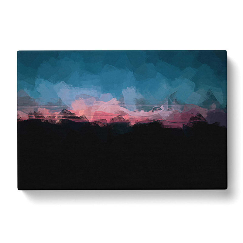 The Lake District in Abstract - Wrapped Canvas Painting Print, 50cm H x 76cm W x 3cm D