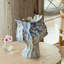 Vase de table en céramique bleu