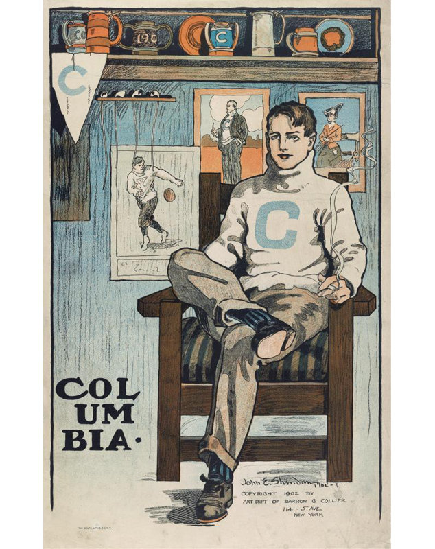 "Columbia" par John Sheridan - Art mural sur toile tendue avec châssis, H 18 po x l 14 po