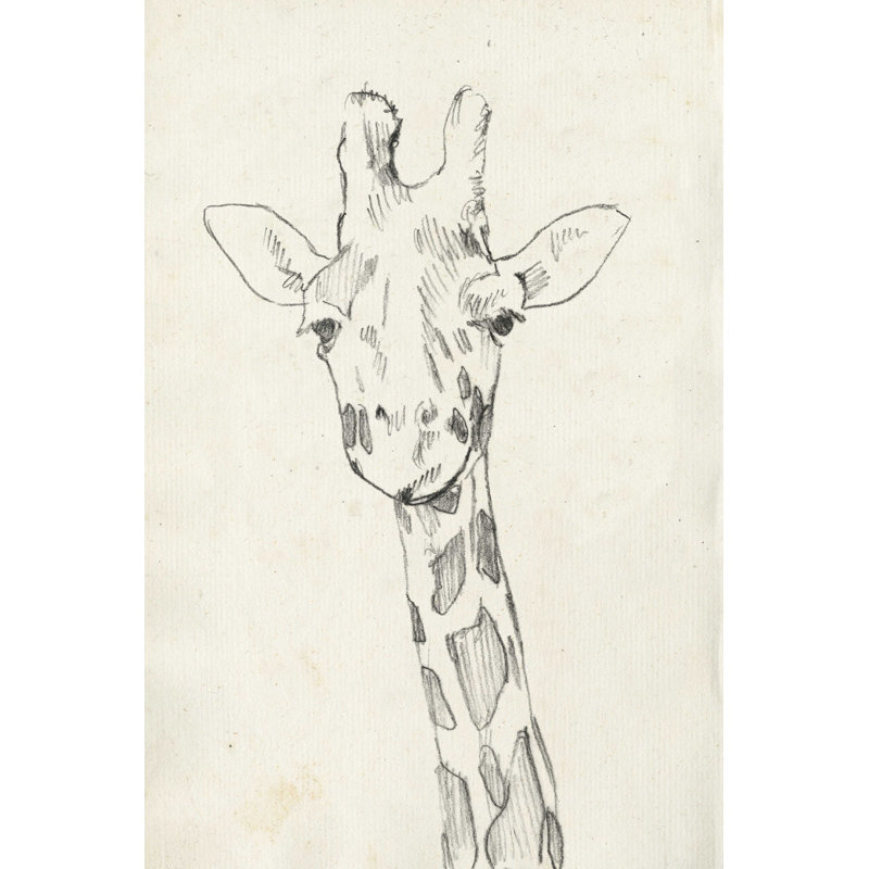 Portrait de girafe II, H 30 po x l 20 po