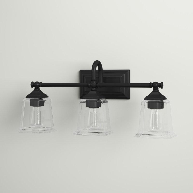 3 - Light Dimmable Vanity Light, Earth Black