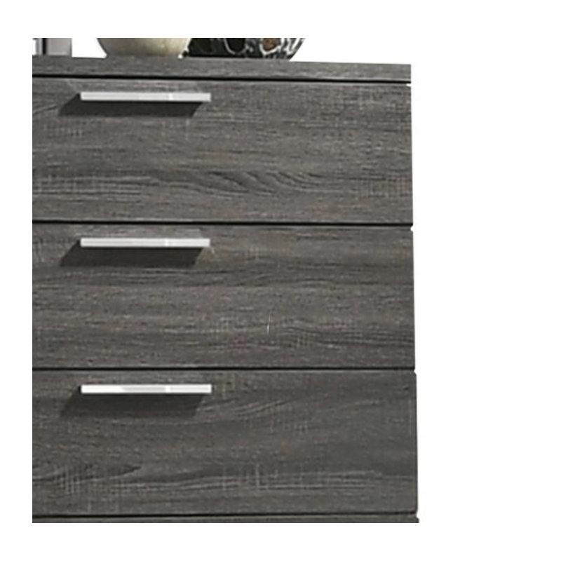 Commode en bois avec 5 tiroirs et base traîneau Mansoureh