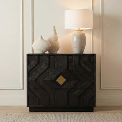  Faulkner 3 Drawer Modern Chest
