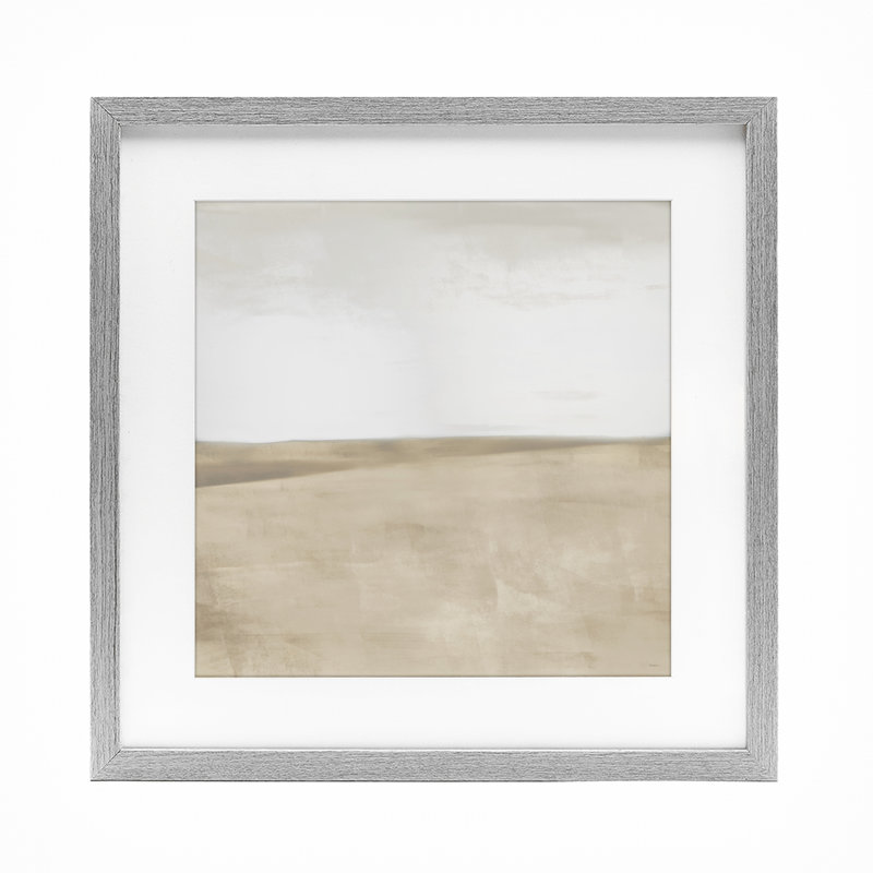 «Mute Smooth Hills», reproduction encadrée sous verre, conception de Dan Meneely, Cadre de ferme gris, H 13 po x l 13 po