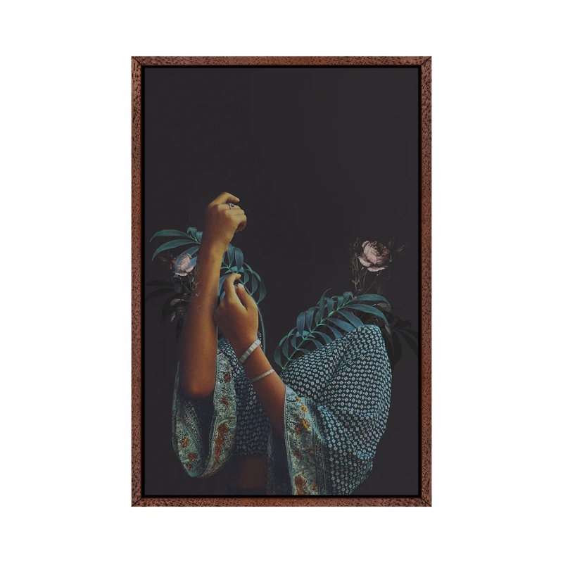 Seconds Before Dawn 1 Piece Wall Art on Canvas, 101.6cm H x 66.04cm W x 3.81cm D, Classic Brown Wood Framed