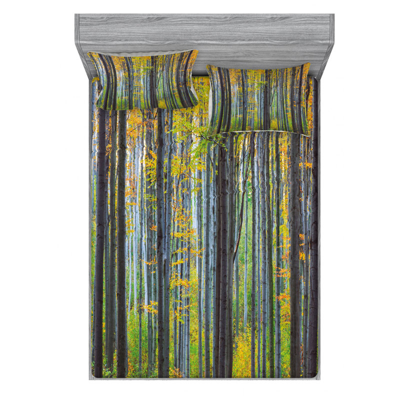 Microfiber Sheet Set, Queen Sheet Set with Fitted Sheet
