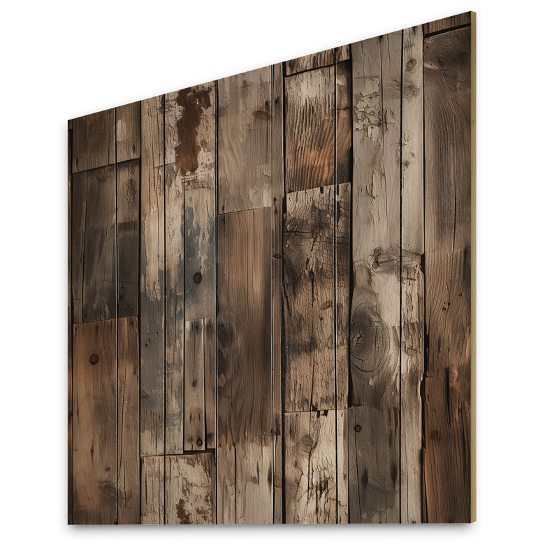 Gyslaine - Décoration murale abstraite en bois, H 15 po x l 15 po