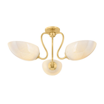 Reva 3-Light Semi Flush Mount